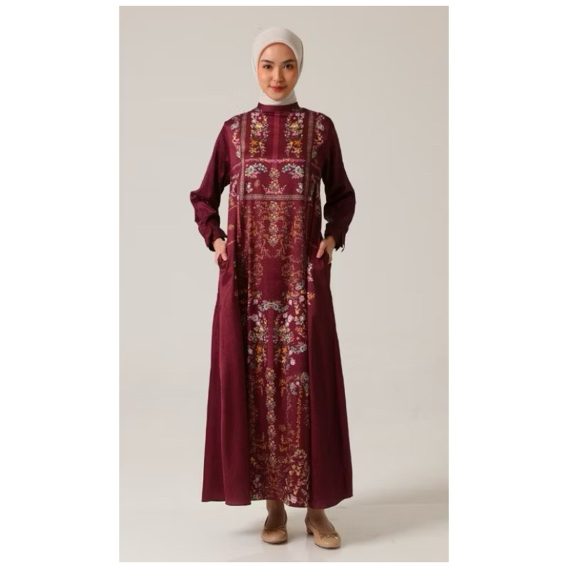 Gamaria Dress Riamiranda Seruna Lebaran Ria Miranda Raya Baju Wanita Sarimbit RM 2025