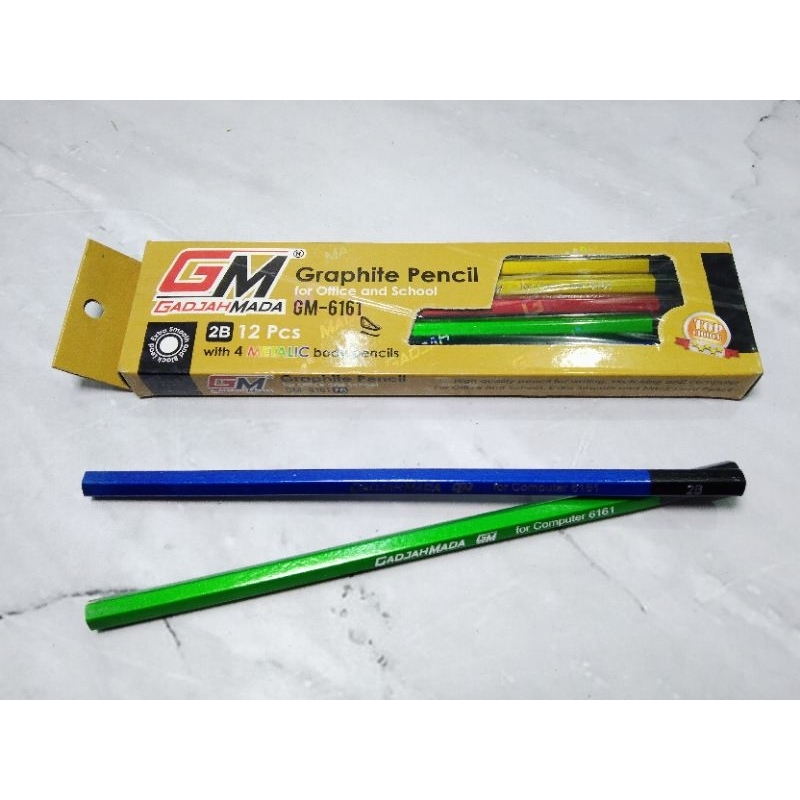 

PENSIL 2B GM-6161 ISI 12 PCS - GM