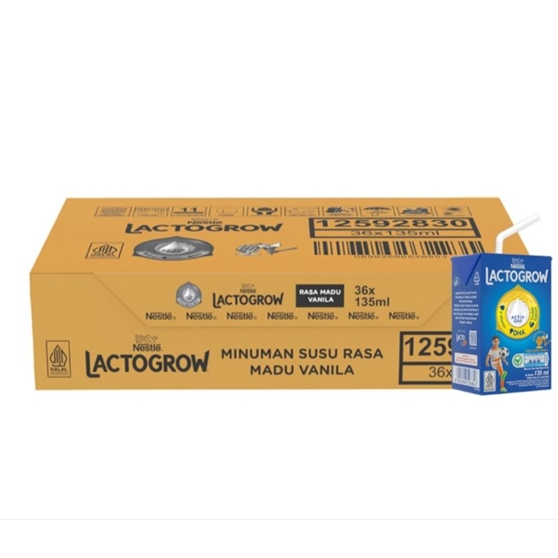 

lactogrow UHT rasa madu susu banyak nutrisi susu balita