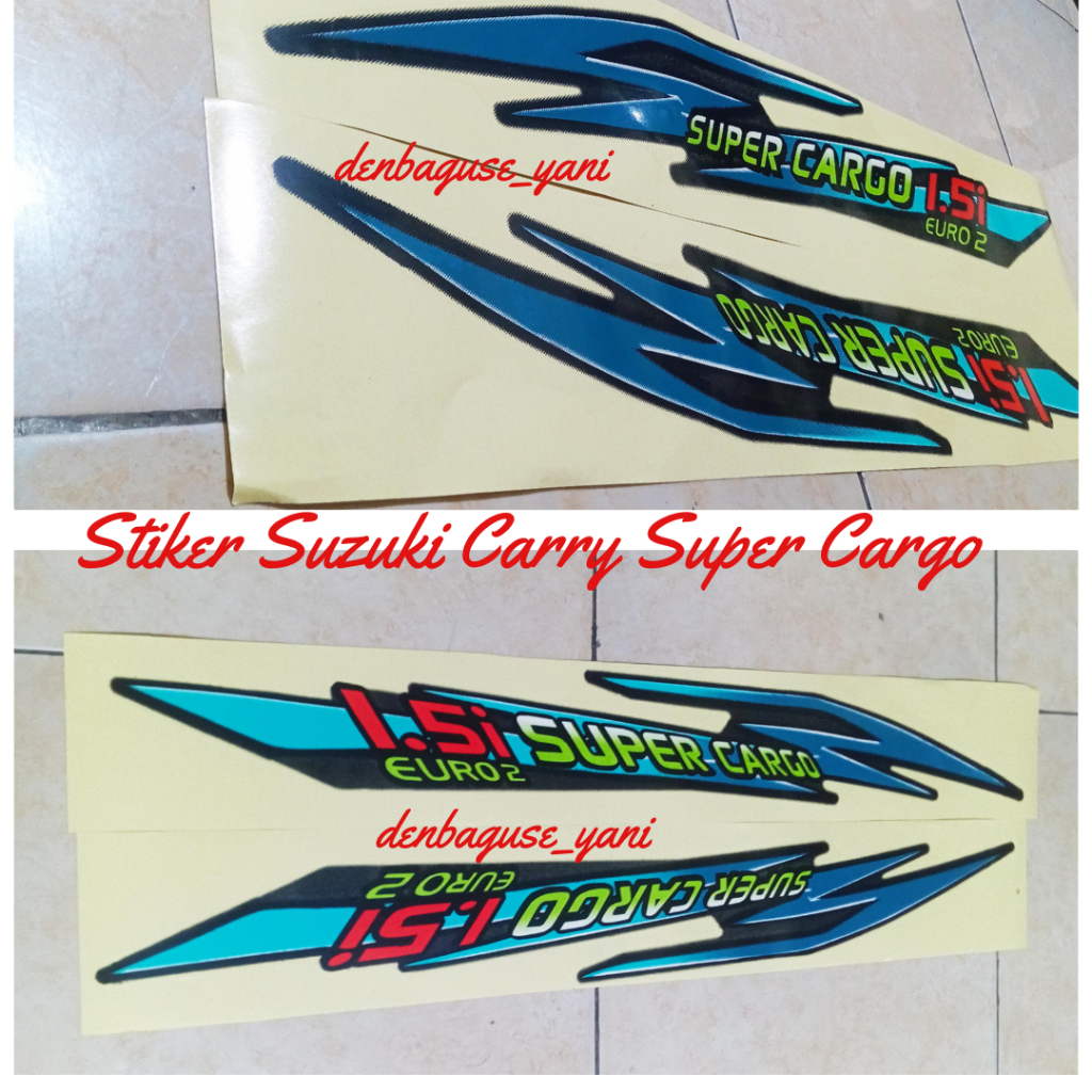 stiker liat body carry pickup futura 1.5 1500 cc super cargo euro futura pickup 1.5