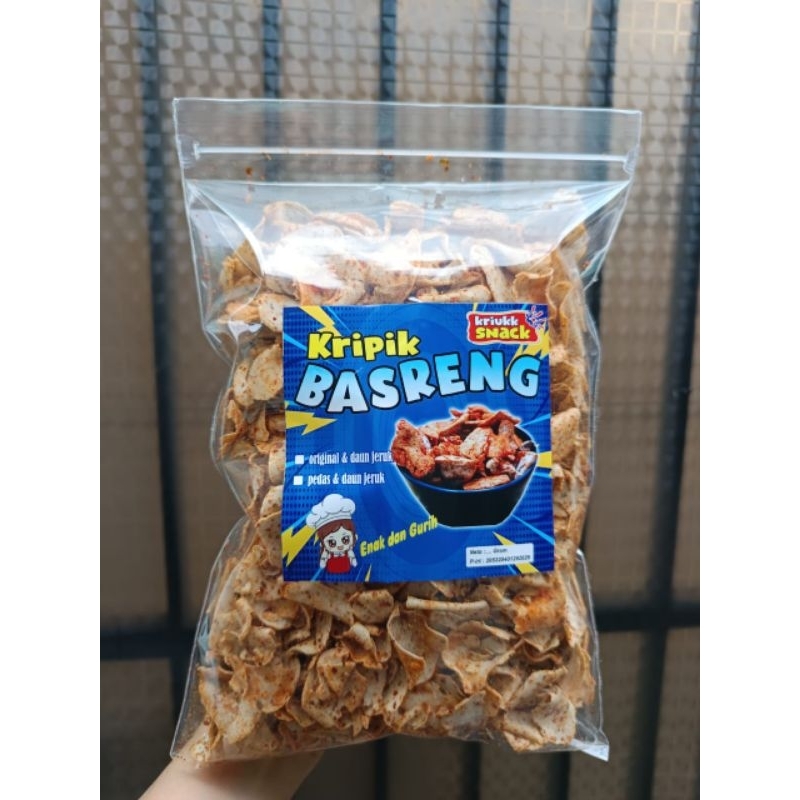 

kripik basreng ikan daun jeruk/kripik basreng koin renyah/kemasan 1kg