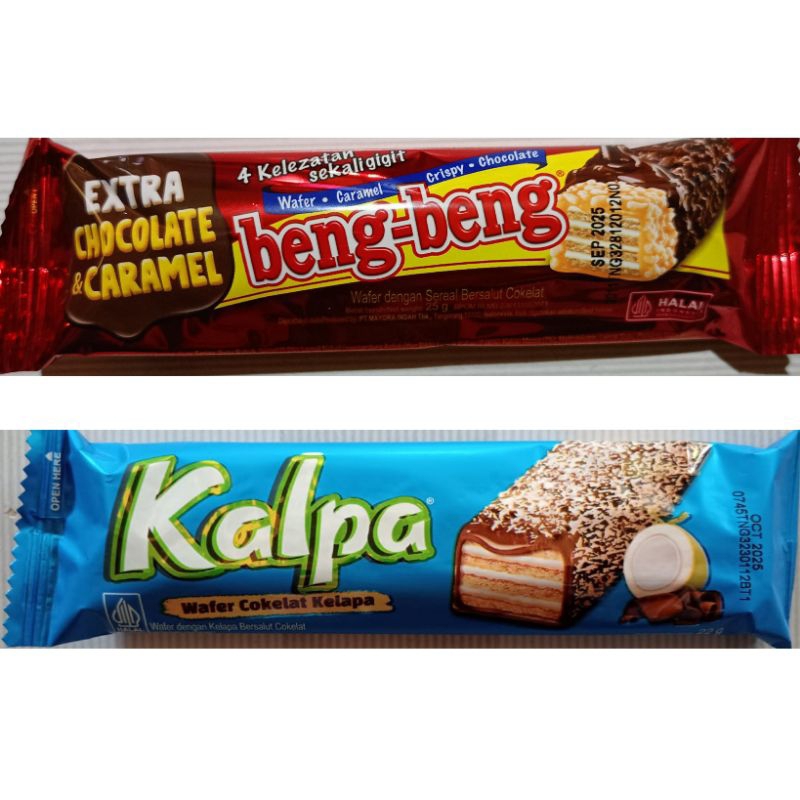 

Beng-Beng / Kalpa Wafer Extra Cokelat & Caramel 25 Gram