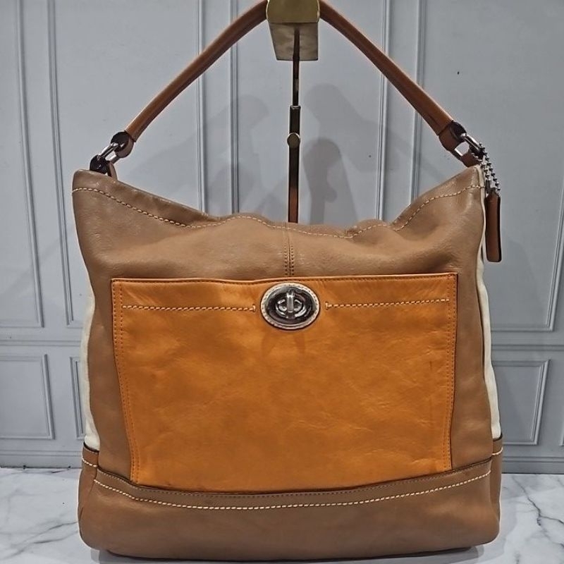 Preloved Bag Coach Colorblock Hobo Auth