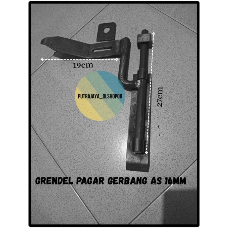 slot Grendel pagar pintu besi as 16mm Grendel pagar gudang as 16mm