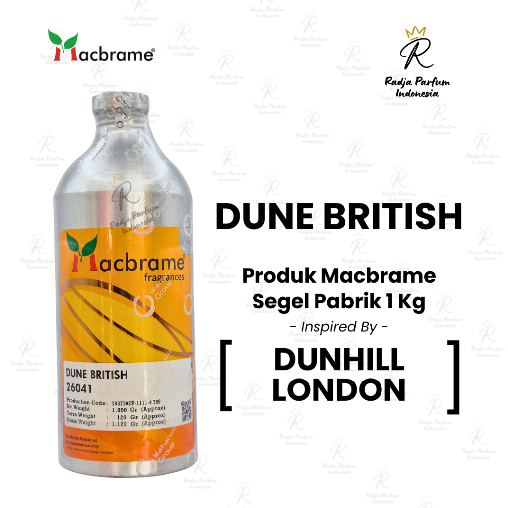 Bibit Parfum Dune British Macbrame Segel Pabrik 1Kg Searah Dunhl London