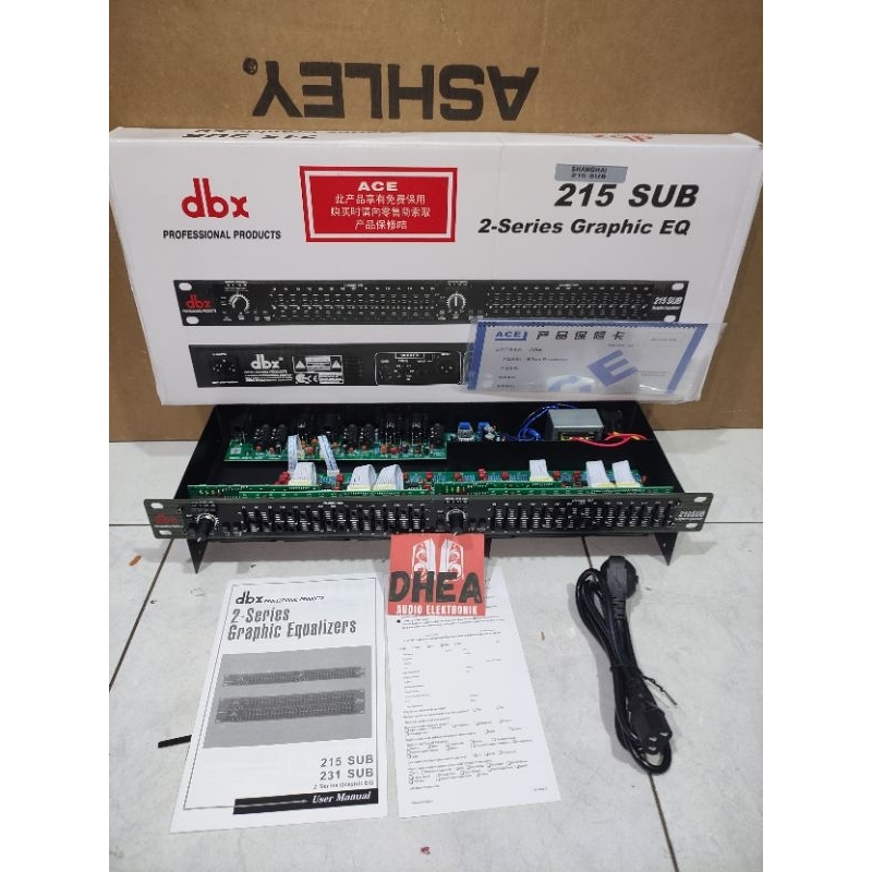 Equalizer DBX215SUB MACRO DBX 215 SUB COMPONENT MACRO DBX Grade A 2 x 15 Channel Dual Channel Equali
