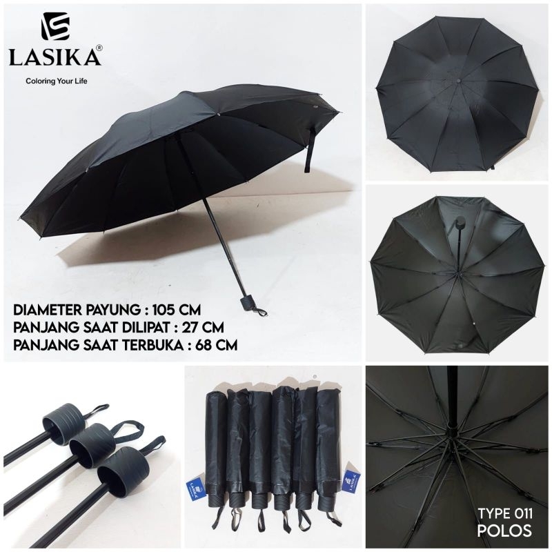 payung lipat lasika hitam