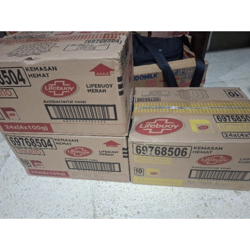 SABUN BATANG LIFEBUOY 1 PACK ISI 4 * 100 GR × 24 PACK / 1DUS
