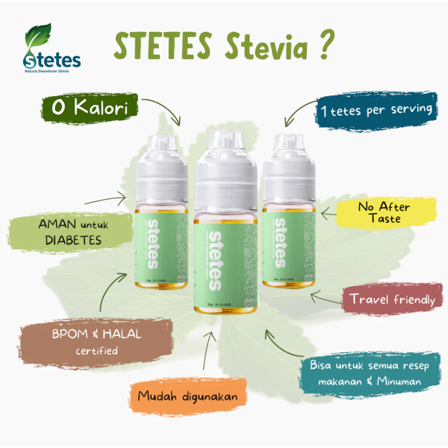 

STETES Stevia Natural Sweetener Pemanis Alami 5ml