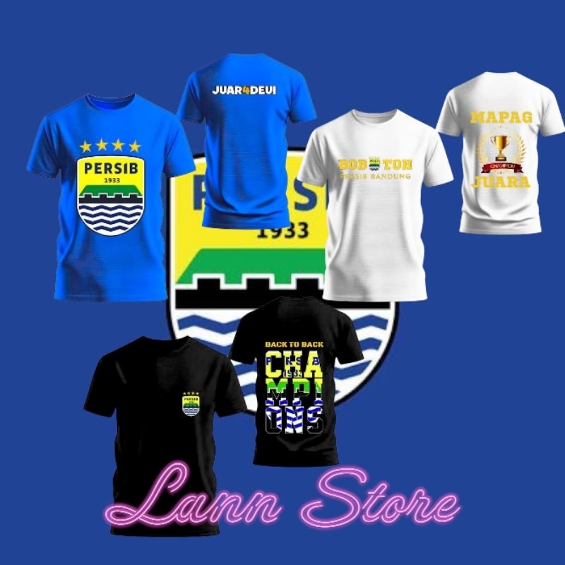 Baju kaos persib dewasa dan anak 1-12 tahun couple bahan combad