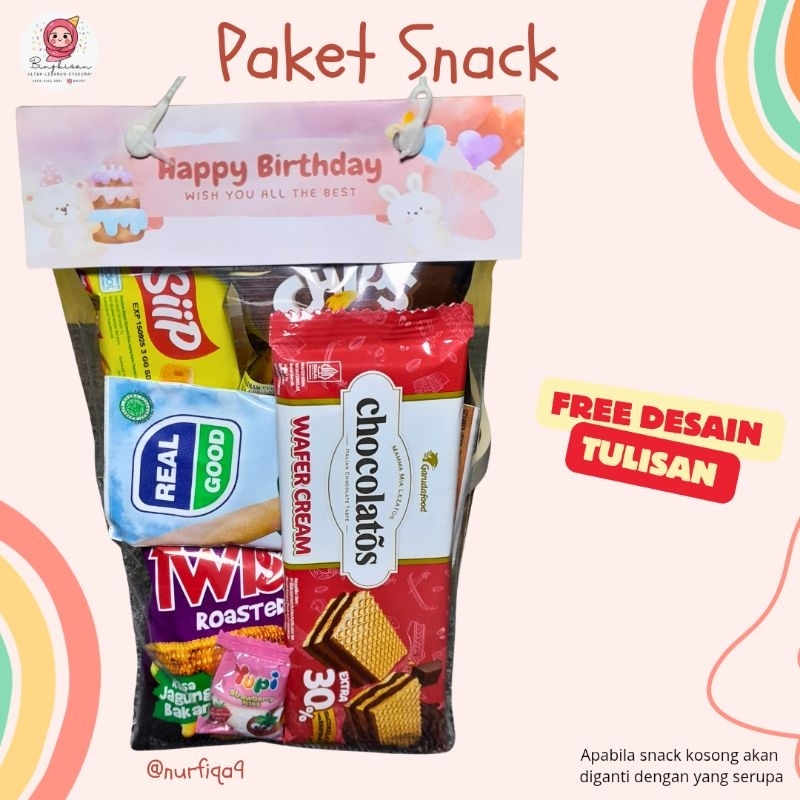 

PAKET SNACK ULTAH/LEBARAN/DLL