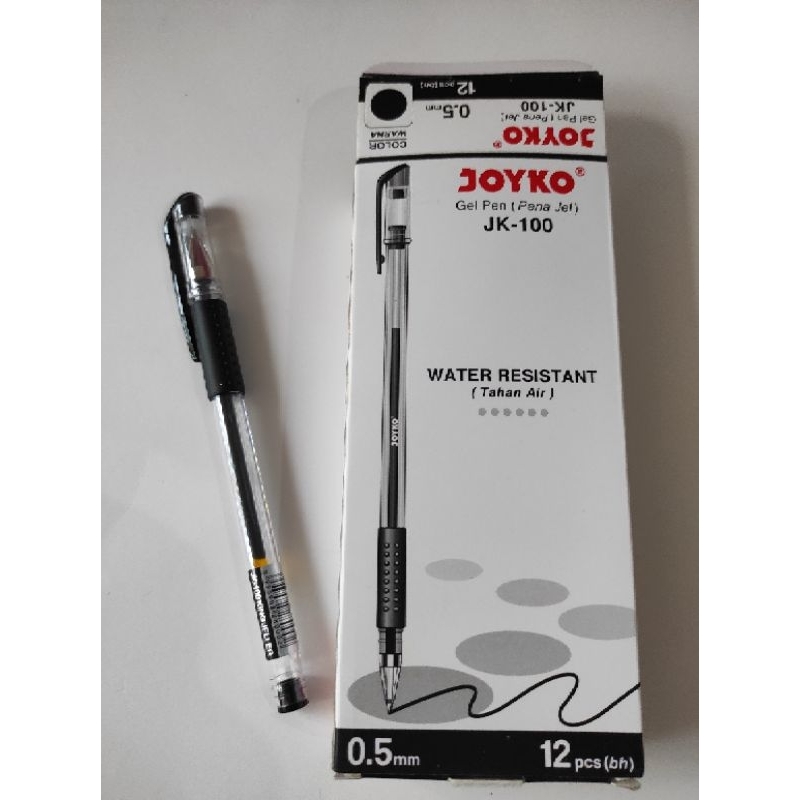 

Pulpen / bolpen / gel pen JK 100 0,5mm warna hitam