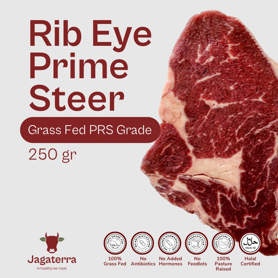 

Rib Eye Steak Grassfed Grade Prime Steer