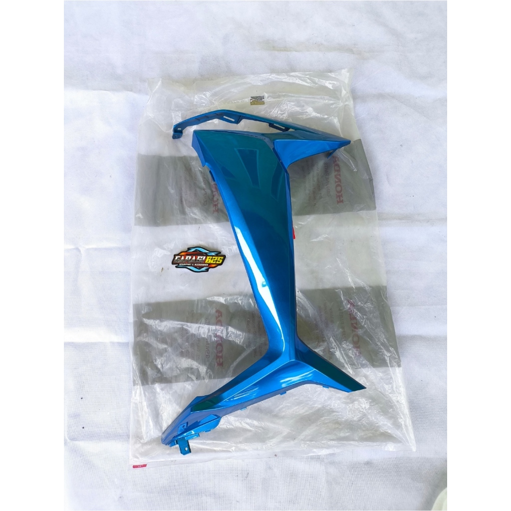 64450-K41-N00ZD Cover Body Sayap Depan Kiri Honda Supra X 125 FI Biru Original AHM