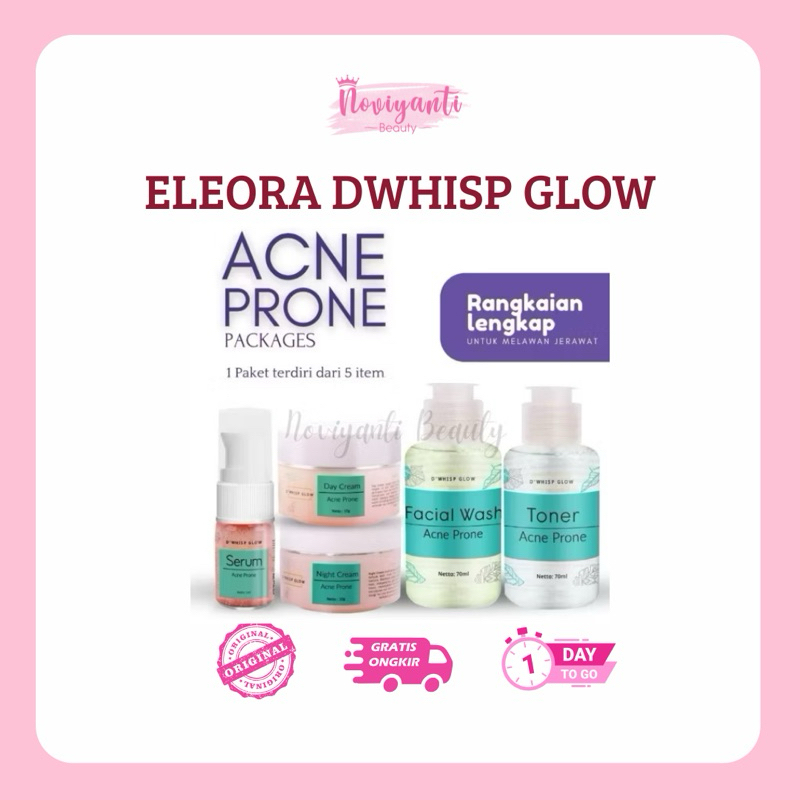 ELEORA DWHISP GLOW PAKET ACNE PRONE ORIGINAL ELEORA SKINCARE
