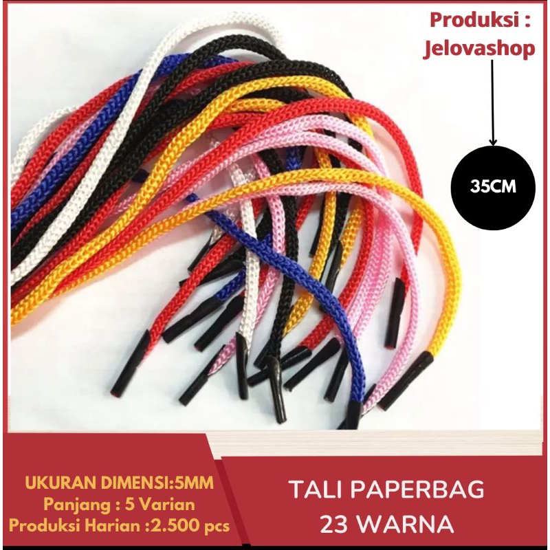 

TALI PAPERBAG 35cm /Tali Kur paperbag Dimensi 5MM