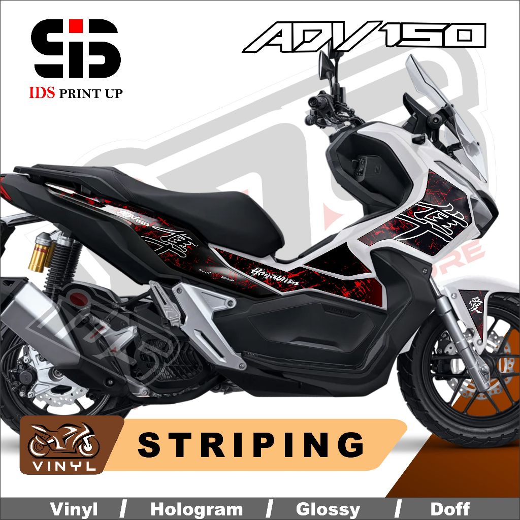 Stiker Adv 150 keren Stiker Motor Adv Striping Adv 150 Hayabusa
