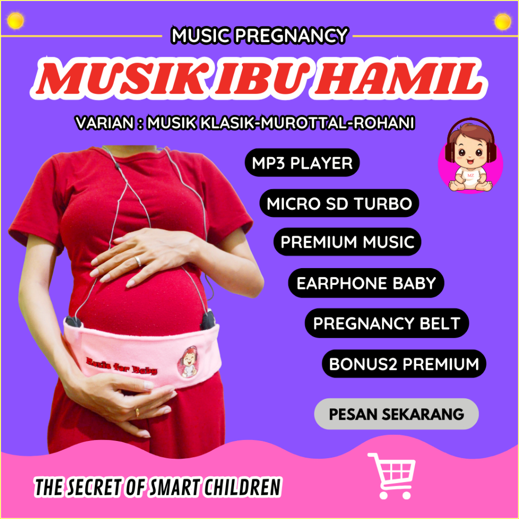 MP3 ROHANI - MUSIC HAFIZ MUROTTAL IBU HAMIL with MUSIK KLASIK dan sabuk ibu hamil PREGNANCY BELT
