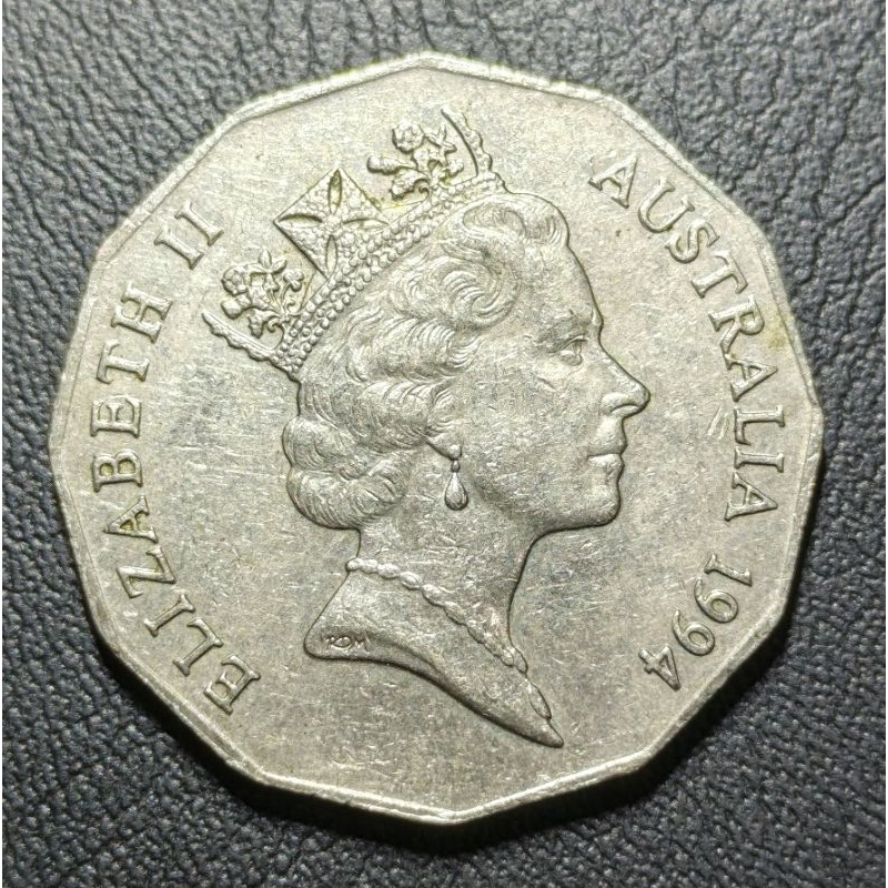 Koin Asing Australia 50 Sen Tahun 1994