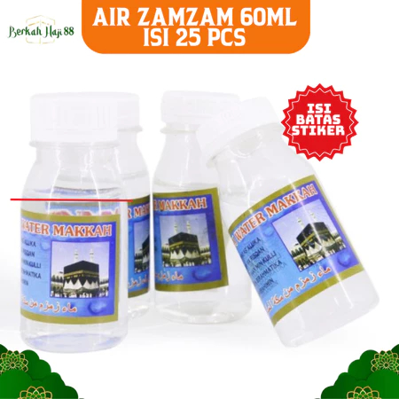 

PROMO!! Air zam zam 80ML1pak isi 50 botol oleh oleh haji&umroh