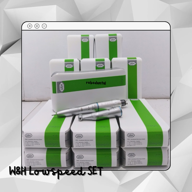 HANDPIECE WNH LOWSPEED SET / W&H LOWSPEED SET STRAIGHT CONTRA AIRMOTOR