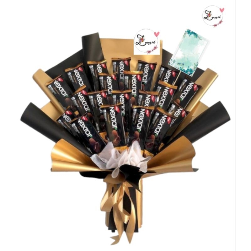 

Buket Nextar Coklat Hitam Simple Elegan Murah untuk Hadiah Spesial Wisuda Graduation Ulang Tahun