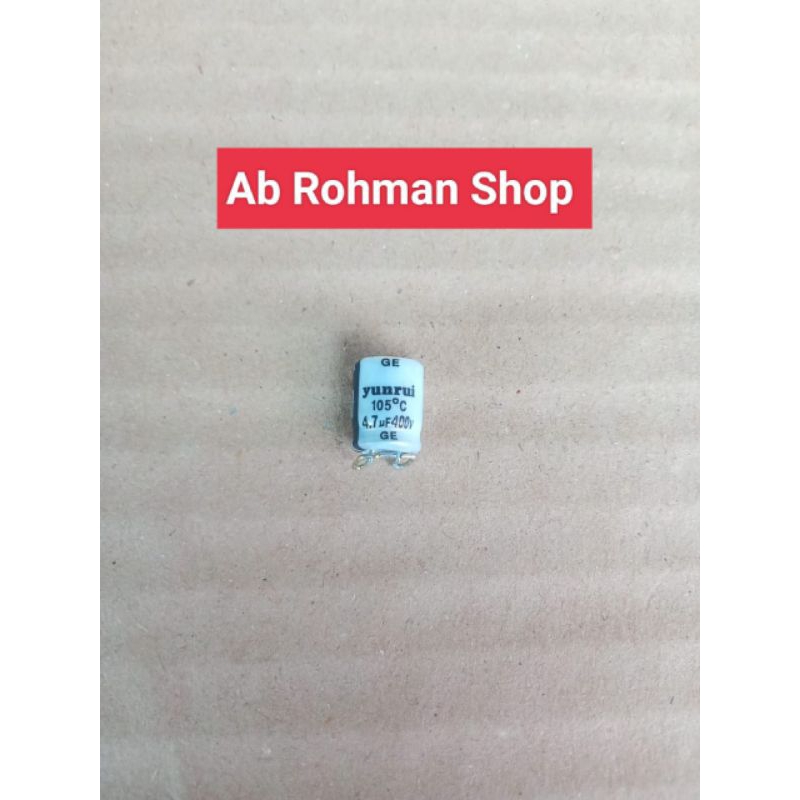 Elco Smd bekas 4,7uf 400v Elko Smd Cabutan Normal 4,7 uf 400 volt