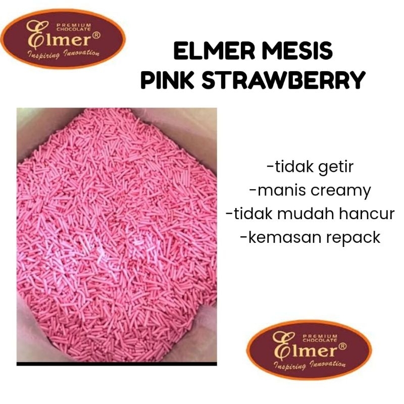

MESES ELMER PINK 250GRAM TABURAN TOPPING KUE DONAT ESKUL KUL