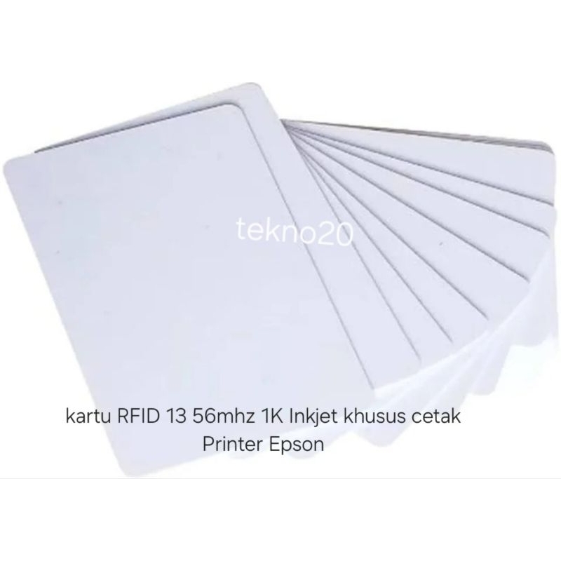 Kartu RFID 13.56Mhz 1K Inkjet Khusus cetak Printer Epson | PVC Card Inkjet RFID 13.56 Mhz ISO 14443A