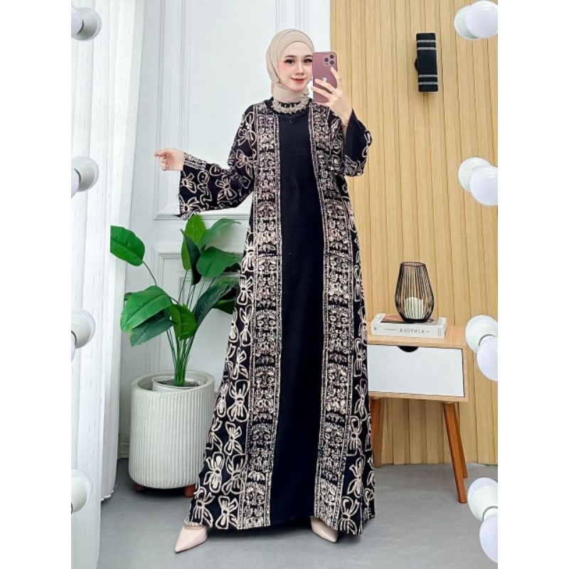 GAMIS MOTIF KEKINIAN BATIK HALUS KAIN TEBAL BATIK PEKALONGAN