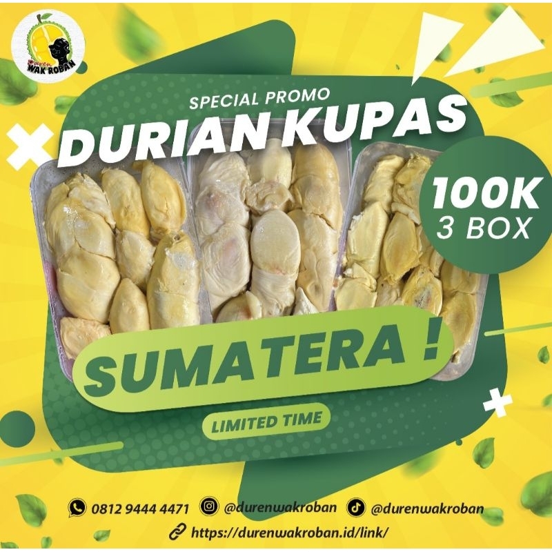 

DUREN KUPAS SUMATERA 3box