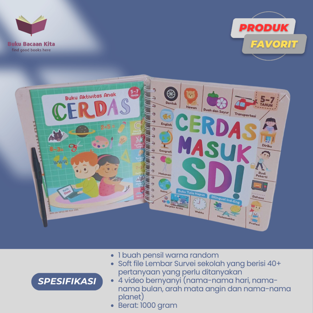 [Hello Zebra] Ready Worksheet For Toddler Dan For Kindergarten - Buku Aktivitas Anak Gunting Tempel