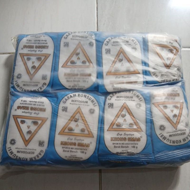 

Garam dapur beryodium 100 gram, paket 10 / 20 / 40 bungkus. Free kain lap untuk 40 bks.