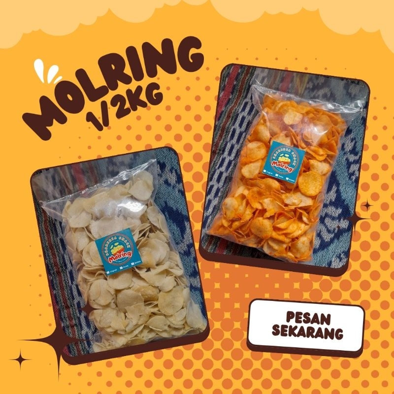 

cemilan molring kemasan 500gr ½kg SHAREREA SNACK