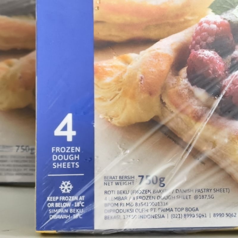 

NOB Bonchef Danish Pastry Sheet / Kulit Danish Pastry Bonchef 750Gr