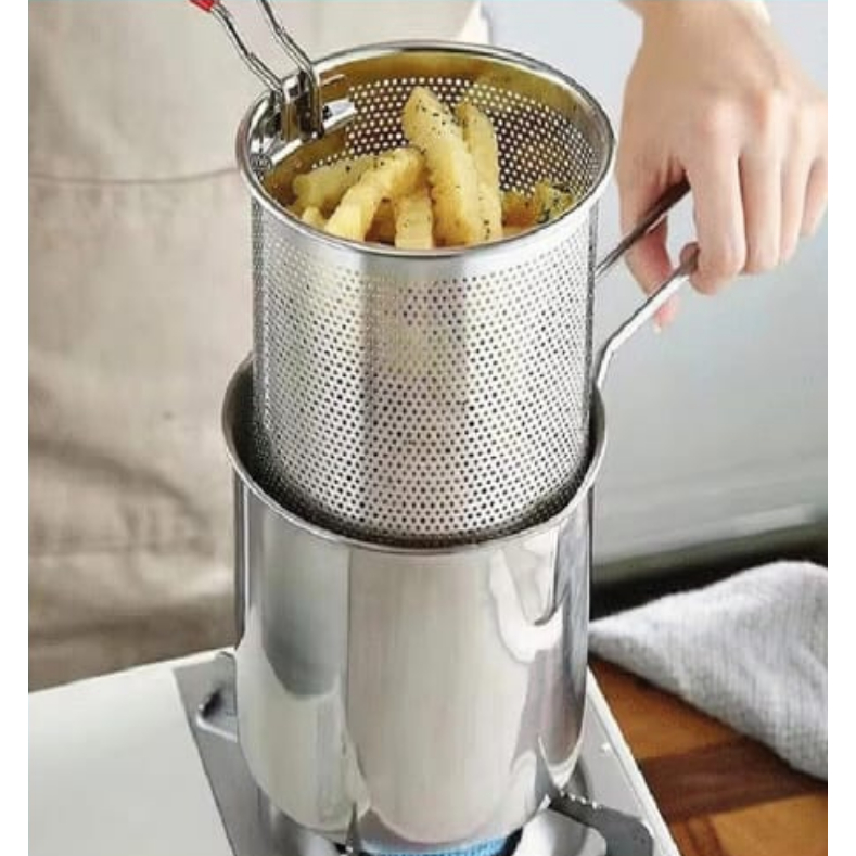 Panci penggorengan Makanan Kentang Sempol Gorengan Saringan Minyak dan Capitan Set 4 in 1/Deep Fryer