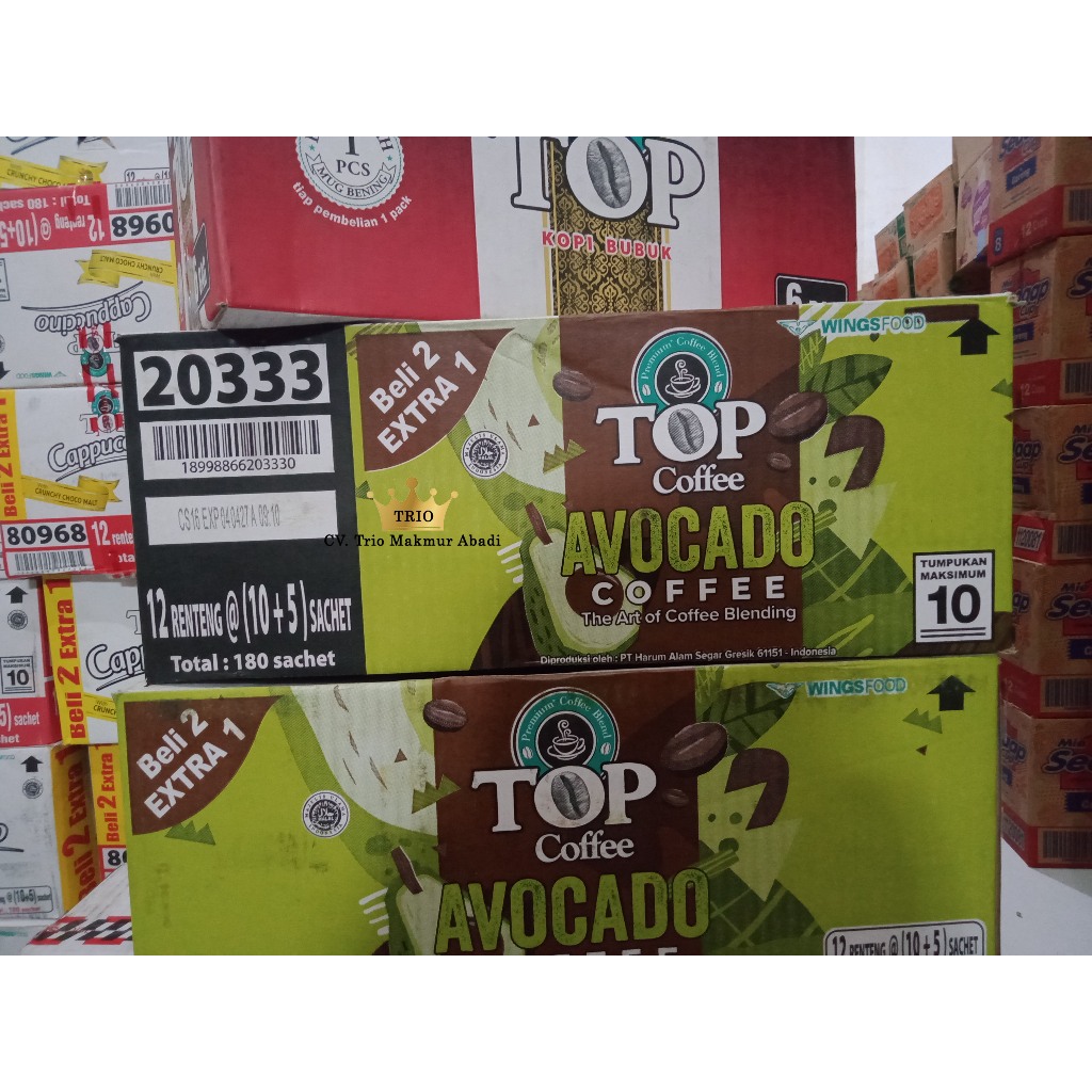 

Top Kopi Avocado 1 Dus Isi 12 Renteng