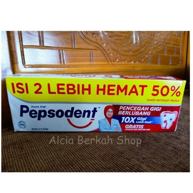 Pepsodent 225gr isi 2