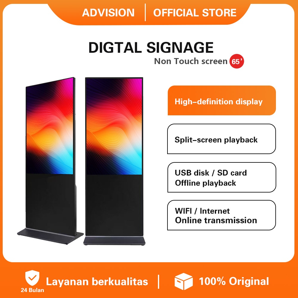 Digital Signage 65 Inch Touchscreen Android/Windows