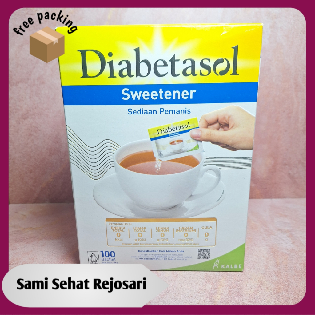 

1 Box DIABETASOL SWEETENER ISI 100 SACHET