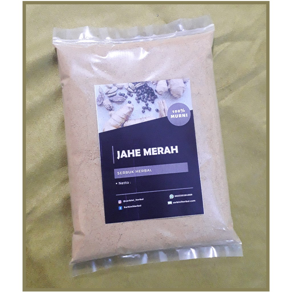 

Jahe Merah Bubuk 100 gram / 250 gram / Serbuk Jahe Merah Garansi Terjamin 100% Asli Murni / Bahan Ekstrak Jahe Merah Grade A / Simplisia Kering Jahe Merah / Jamu Herbal Jahe Merah Tradisional