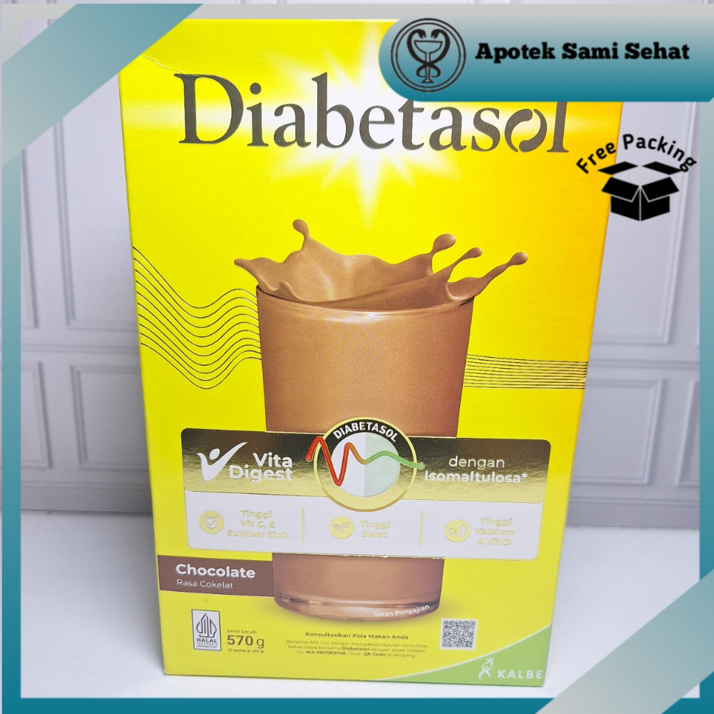 

1 BOX SUSU DIABETASOL VITA DIGEST RASA CHOCOLATE 570 G