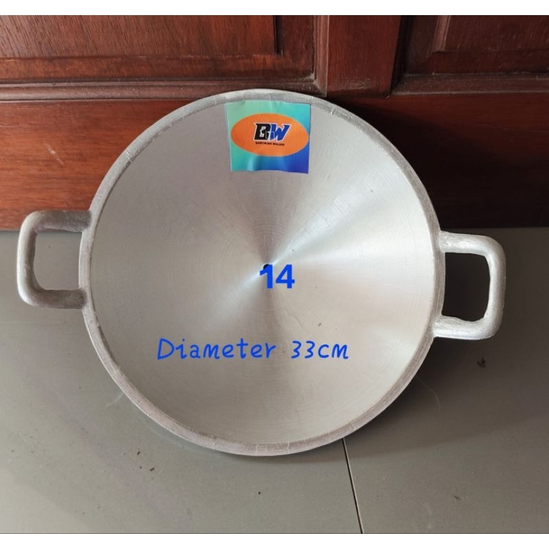 WAJAN/KUALI ALUMUNIUM UKURAN 14