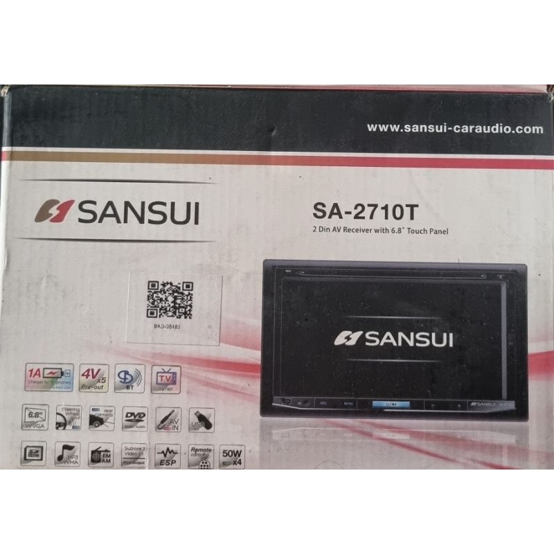 Head unit 2din sansui DVD CD USB SD BT