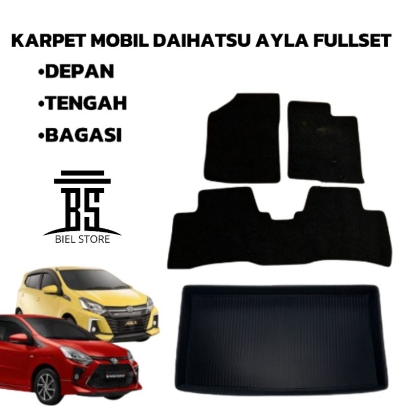 Karpet Lantai Mobil Isuzu Agya Ayla 2013-2020 Fullset