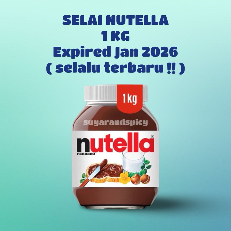 

SELAI NUTELLA 1 KG / NUTELLA SPREAD 1 KG / NUTELLA 1000 GRAM / NUTELLA 1KG