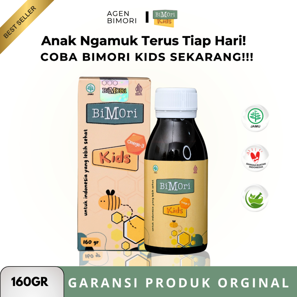 Bimori Kids Obat Anak Tantrum Autis Hiperaktif Vitamin Cepat Bicara Multivitamin Herbal Original