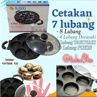 [SUGGO BULAT]CETAKAN KUE SUGGO |SUGGO CAKE PAN 7/8 LUBANG DATAR
