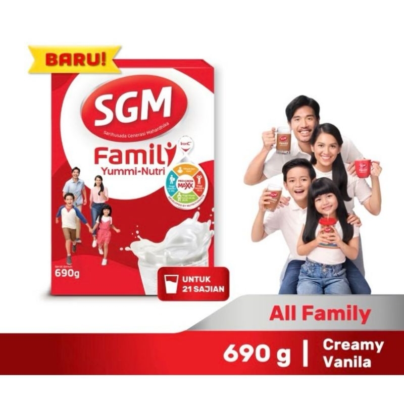 

SGM Family Yummi Nutri Vanila/Coklat 690gr