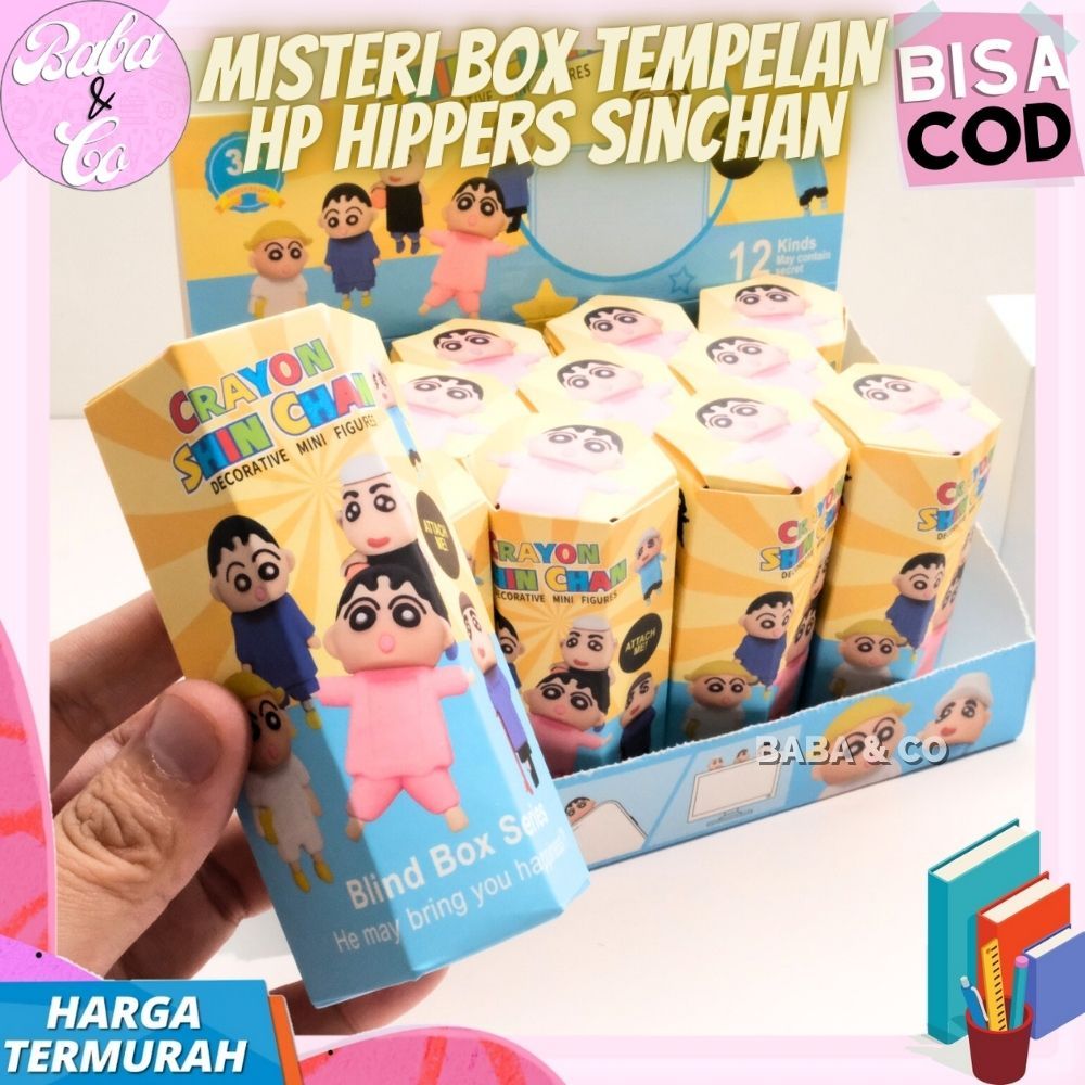 MISTERI BOX HIPPERS SINCHAN LUCU UNIK MYSTERY BOX TEMPELAN HANDPHONE SHINCHAN IMUT BLIND BOX HIPPERS